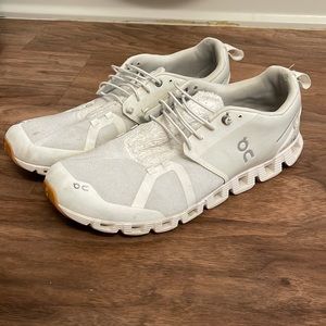 On cloud white sneakers